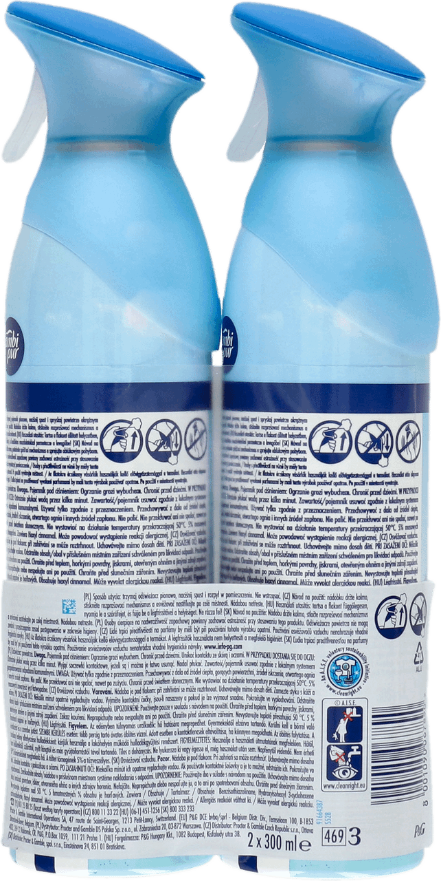 AMBI PUR odświeżacz do powietrza w sprayu Ocean Mist 2x300 ml