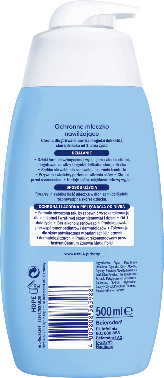 Nivea Baby Ochronne Mleczko Nawil Aj Ce Ml Drogeria Rossmann Pl