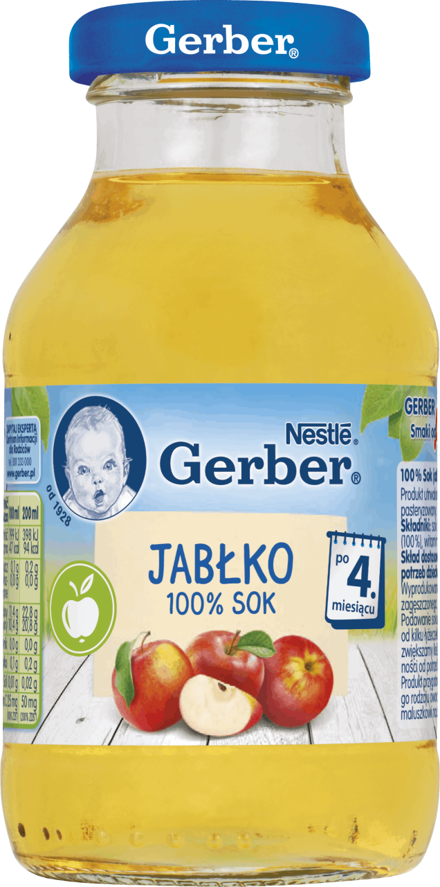 NESTLÉ GERBER sok 100 jabłko po 4 m cu 200 ml Drogeria Rossmann pl