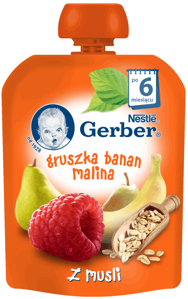 Nestl Gerber Deserek Deserek Gruszka Banan Malina Z Musli Po M