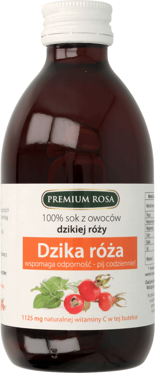 PREMIUM ROSA 100 sok z owoców dzikiej róży 250 ml Drogeria Rossmann pl