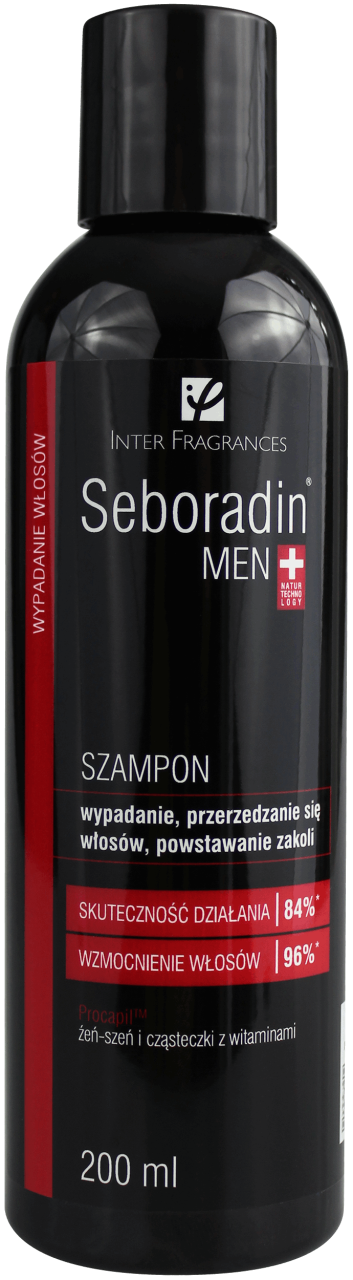 INTER FRAGRANCES SEBORADIN Men szampon na wypadające i przerzedzające