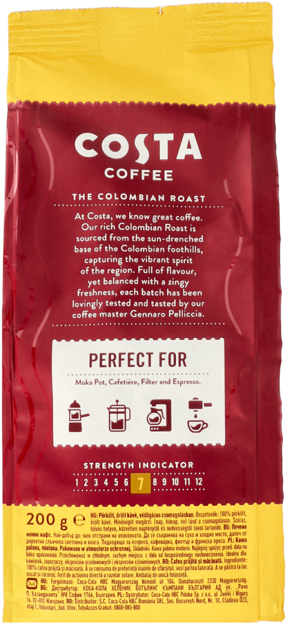 Costa Coffee Kawa Mielona Colombian Roast G Drogeria Rossmann Pl