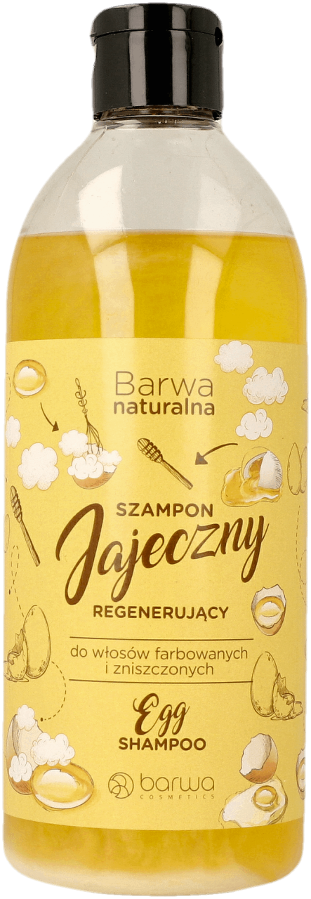 BARWA Naturalna szampon jajeczny do włosów regenerujący 500 ml