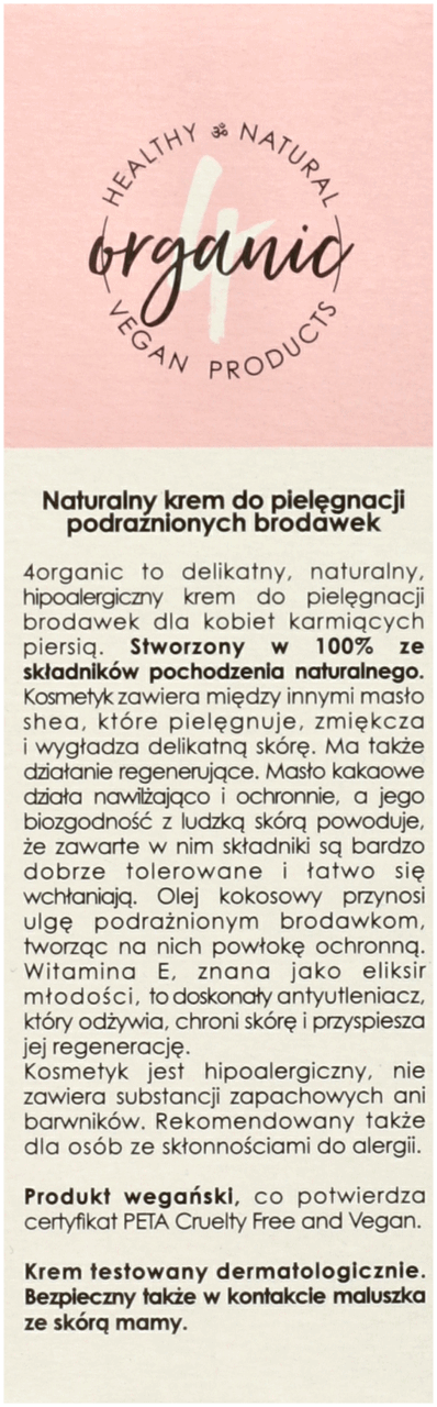 Organic Mama Naturalny Krem Do Piel Gnacji Podra Nionych Brodawek