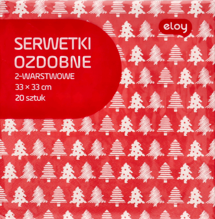 Eloy Christmas Serwetki Ozdobne Warstwowe X Cm Szt