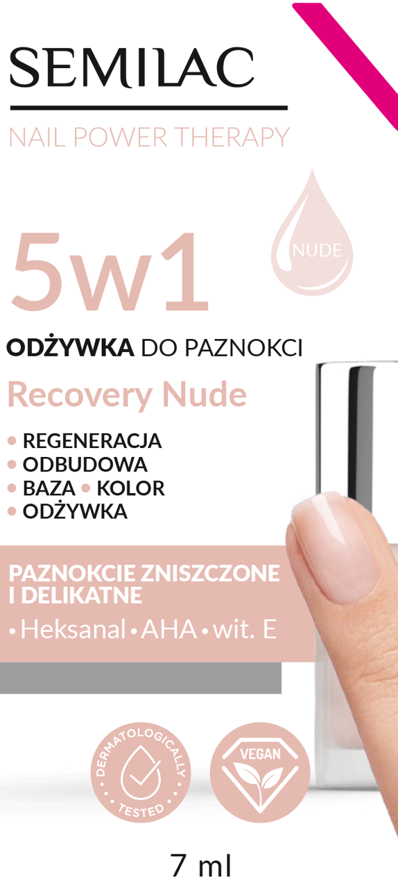 Semilac Care Od Ywka Do Paznokci Recovery Nude Ml Drogeria