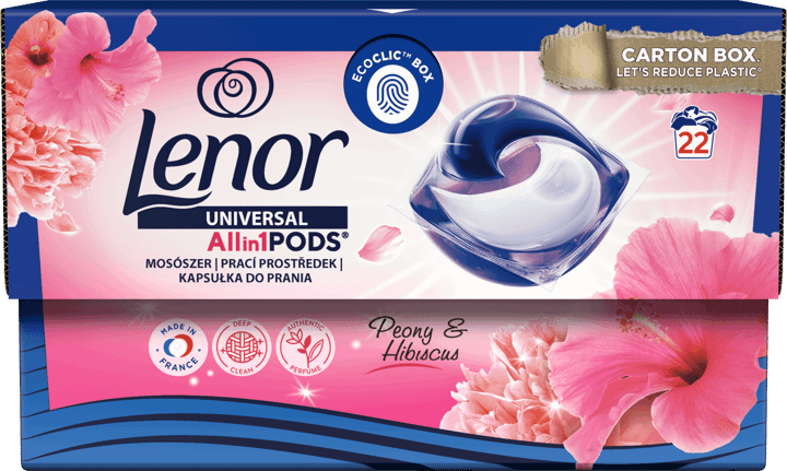 Lenor All In Pods Kapsu Ki Do Prania Universal Peony Hibiscus