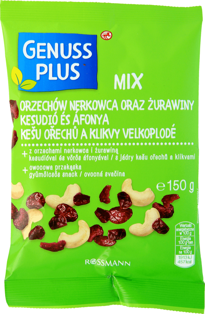 Genuss Plus Mieszanka Orzech W Nerkowca Oraz Urawiny G