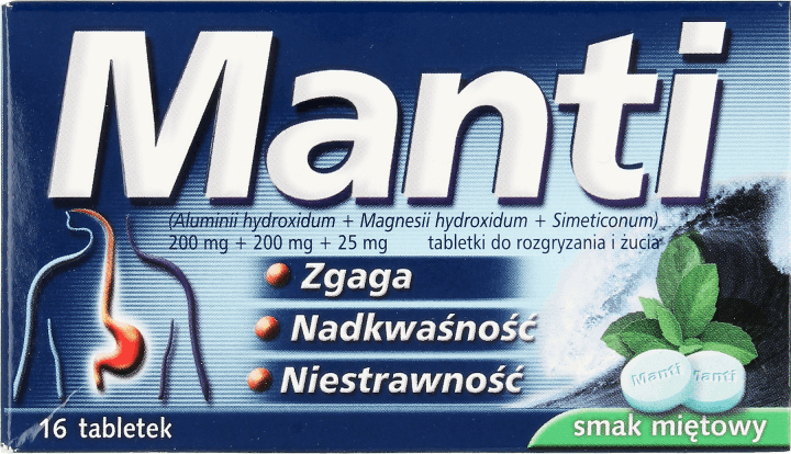 Manti Tabletki Na Zgag Nadkwa No I Niestrawno Smak Mi Towy