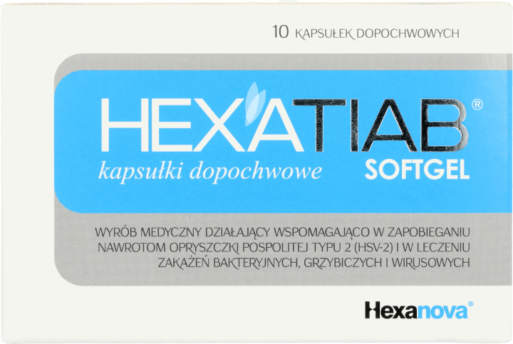 Hexatiab, Softgel, Kapsułki Dopochwowe Wspomagające W Zapobieganiu ...