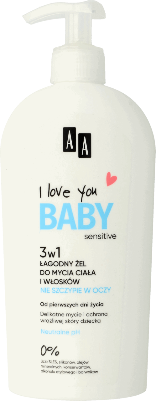 I Love You Baby Lagodny Zel Do Mycia Ciala I Wloskow 3w1 400 Ml Drogeria Rossmann Pl