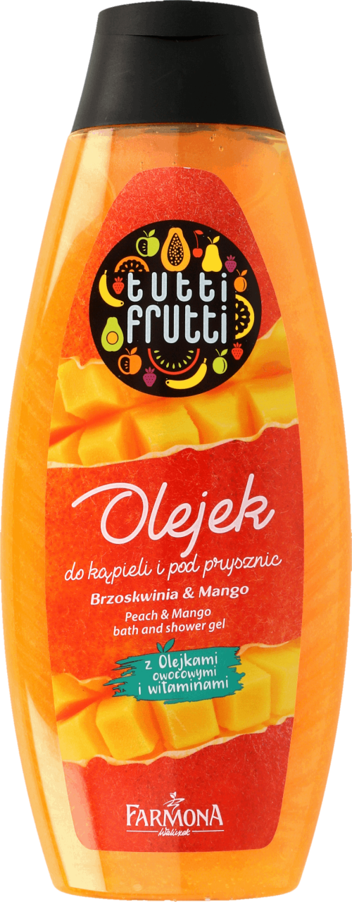 Farmona Tutti Frutti Olejek Do Kąpieli I Pod Prysznic Brzoskwinia And Mango 425 Ml Drogeria