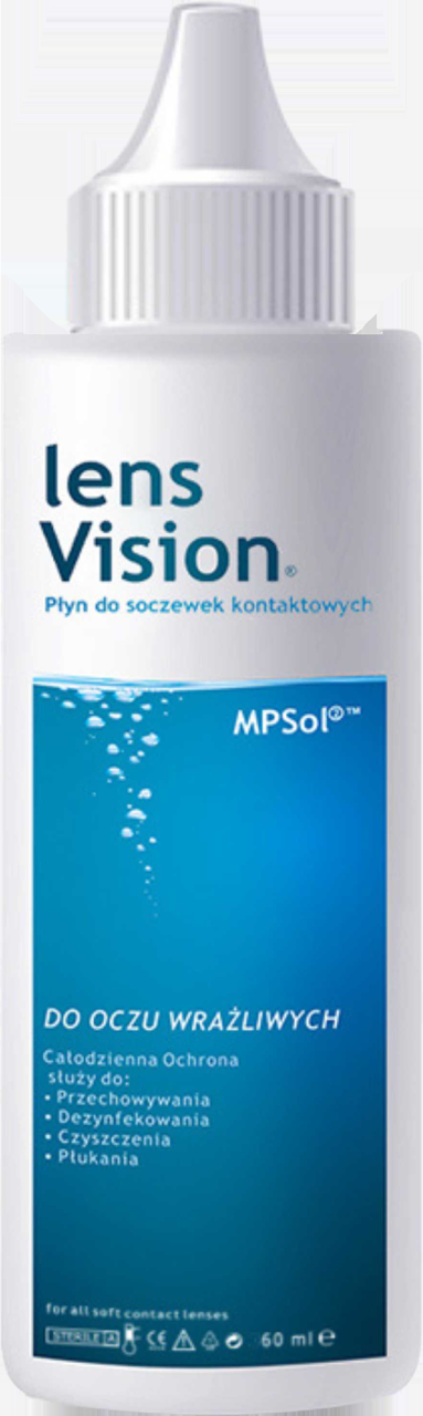 LENS VISION, Płyn Do Soczewek Kontaktowych Do Oczu Wrażliwych, 60 Ml ...