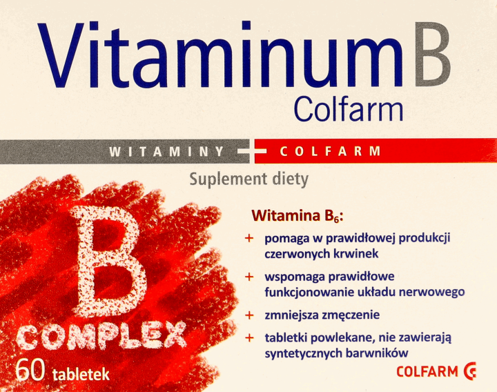 COLFARM, Witaminy, Suplement Diety Vitaminum B, 60 Szt. | Drogeria ...