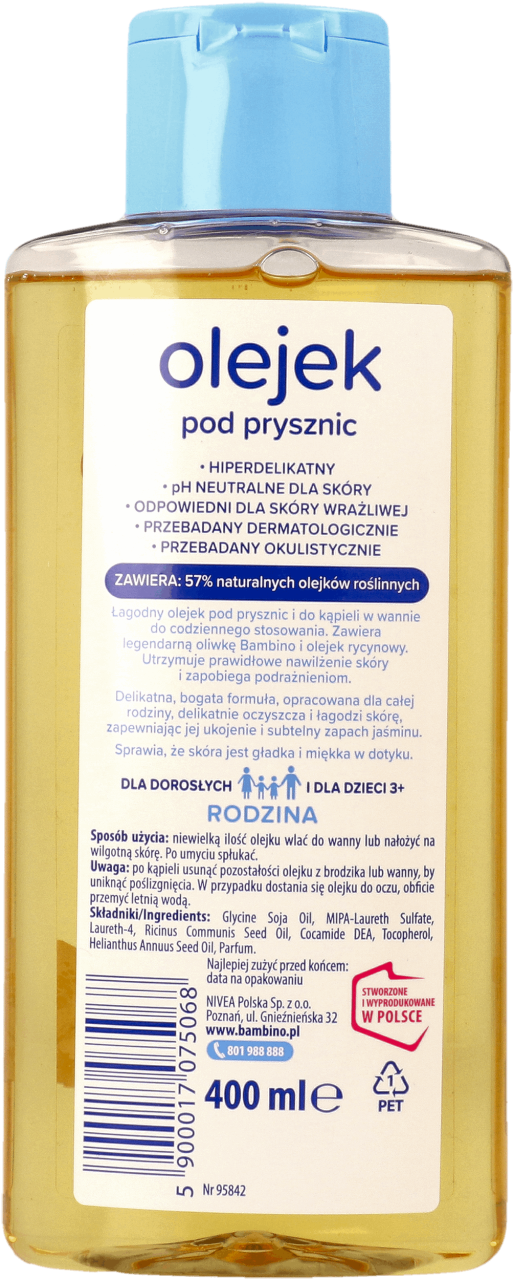 BAMBINO RODZINA, olejek pod prysznic o zapachu jaśminu, 400 ml ...