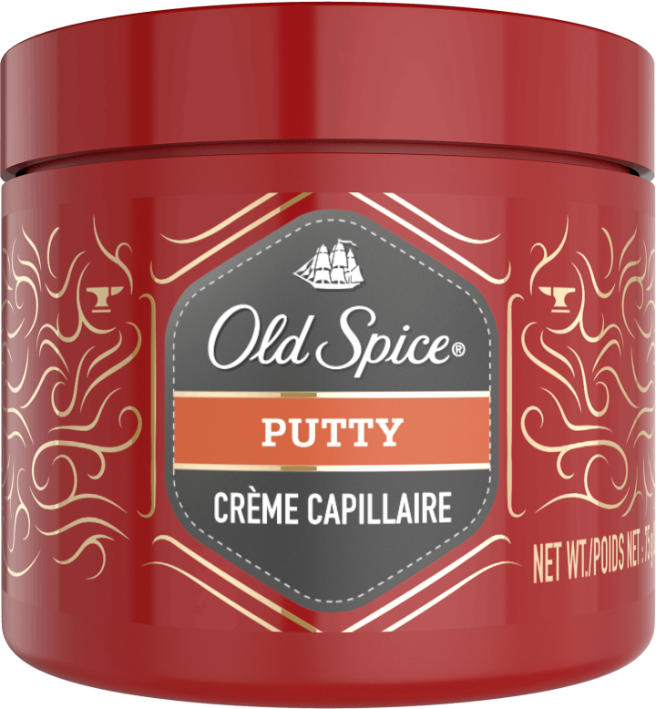 old spice putty leaves white particles