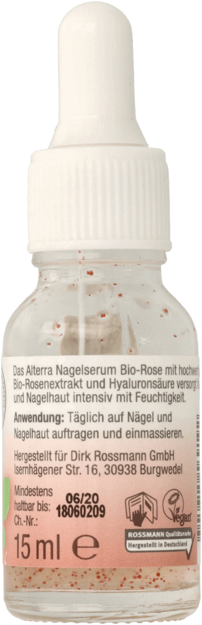 Alterra Serum Do Paznokci Rose 15 Ml Drogeria Rossmann Pl Nagel Dicker Zeh Gelb