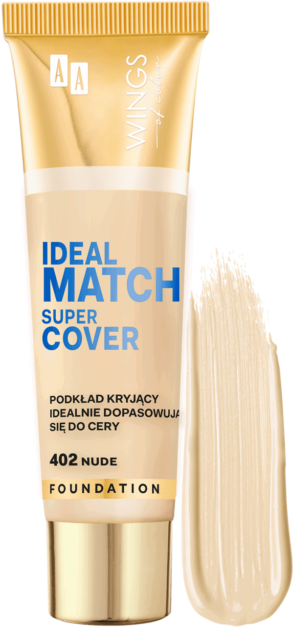 Aa Wings Of Color Ideal Match Super Cover Podk Ad Do Twarzy Mocno Kryj Cy Nr Nude