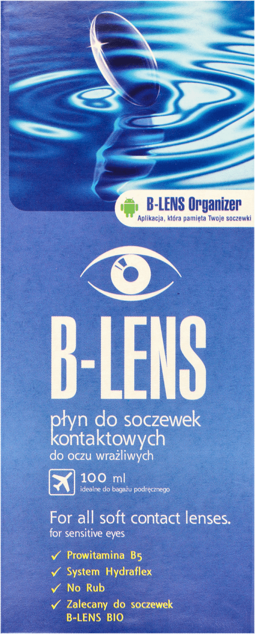 B-LENS, Wielofunkcyjny Płyn Do Soczewek Kontaktowych Do Oczu Wrażliwych ...