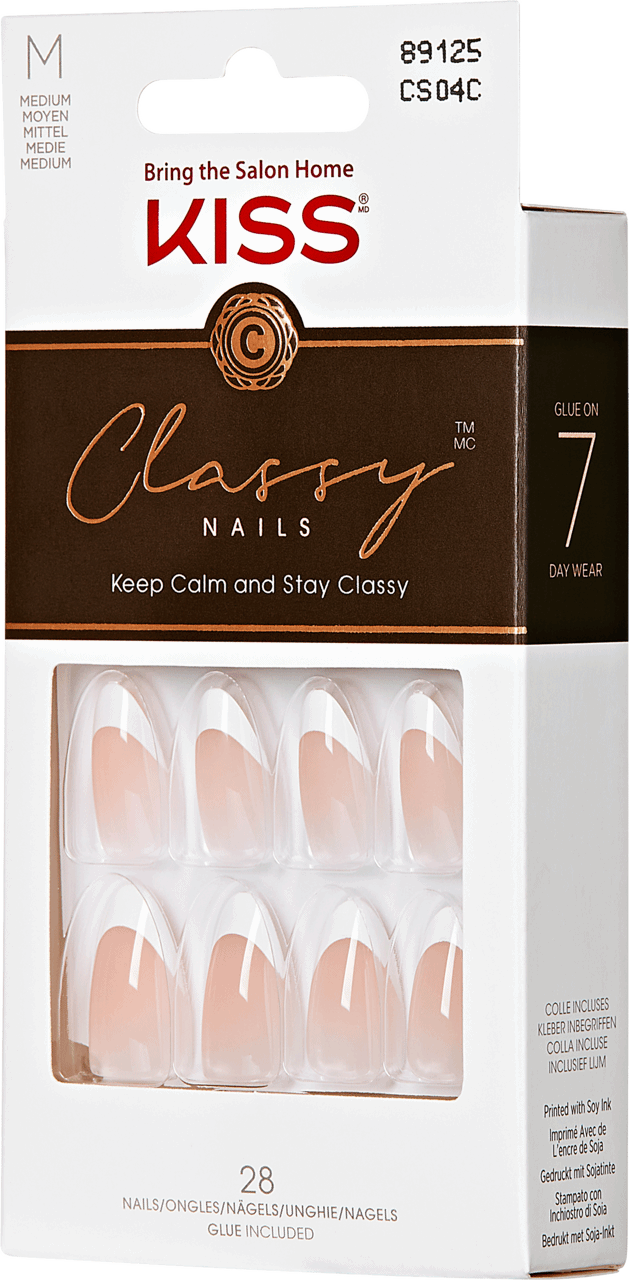 KISS Classy Nails Sztuczne Paznokcie Klej CS04 Zestaw 1 Szt