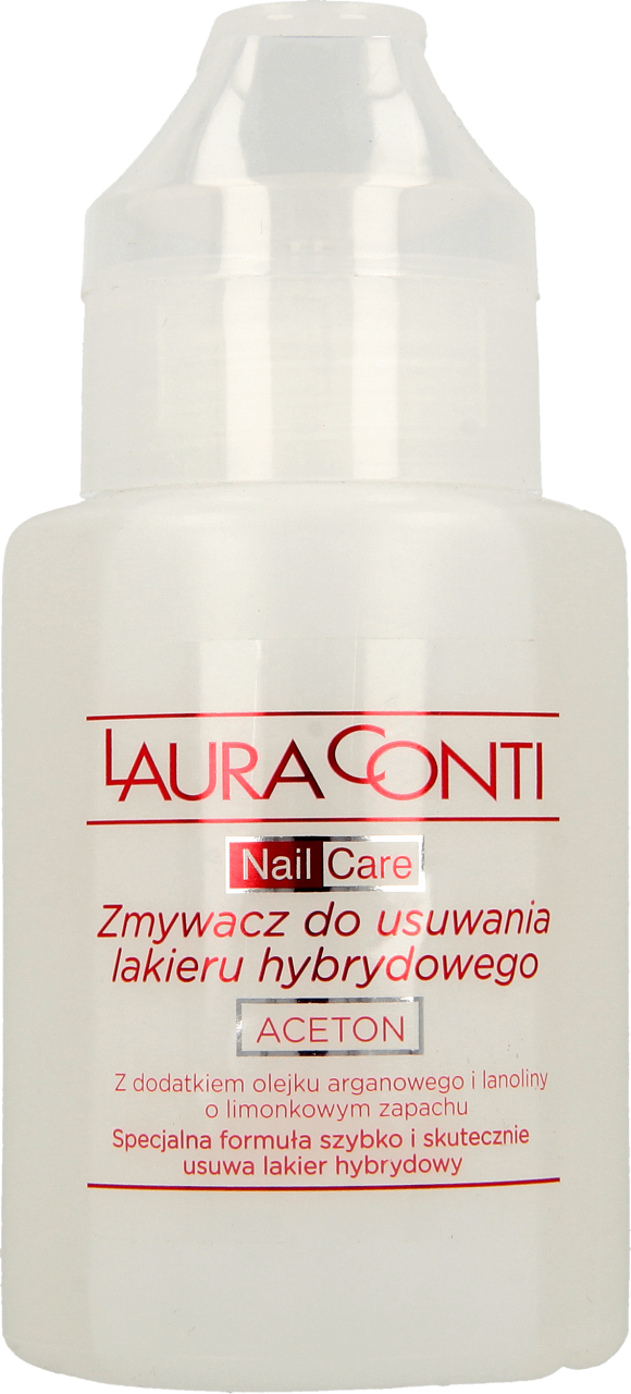 LAURA CONTI, zmywacz do usuwania lakieru hybrydowego aceton, 150 ml