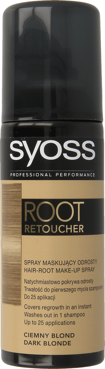 Syoss Root Retoucher Spray Maskujący Odrosty Ciemny Blond 120 Ml Drogeria Rossmann Pl