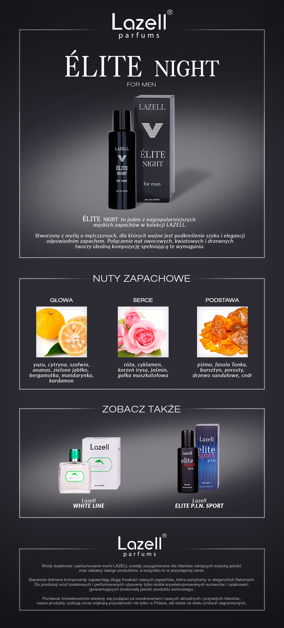 Lazell Elite Night Woda Toaletowa Dla Mezczyzn 100 Ml Drogeria Rossmann Pl